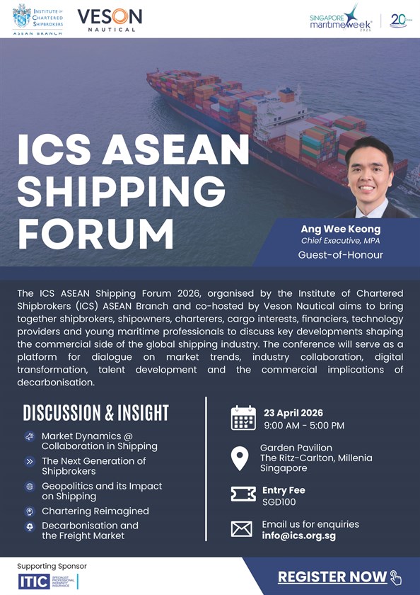 ICS ASEAN Shipping Forum SMW 2026